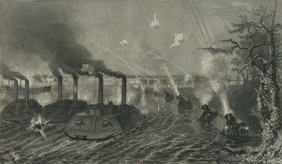 Gun and Mortar Boats on the Mississippi, c.1878 by American School