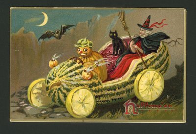 Halloween greetings card by American School