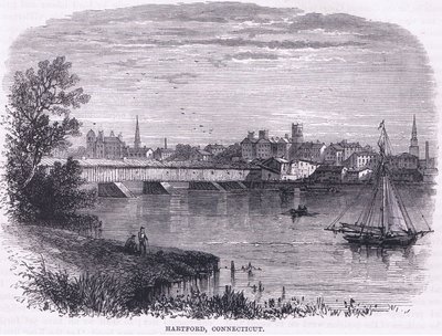 Hartford, Connecticut (1664), illustration from Cassell