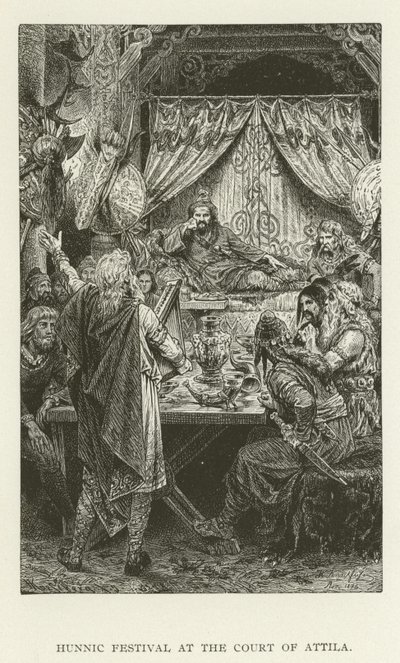 Hunnic Festival at the Court of Attila by American School