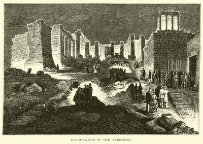 Illumination of the Acropolis by American School
