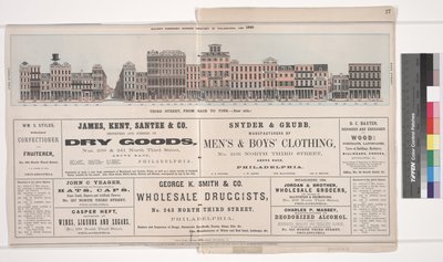 Illustration from Baxters Panoramic Business Directory of Philadelphia by American School