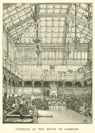 Interior of the House of Commons by American School