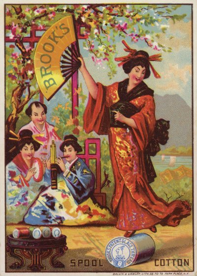 Japanese Lady Dancing on Cotton Reel by American School