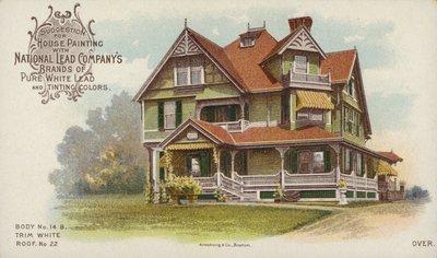 Large Detached Home, Advert for House Painting by American School