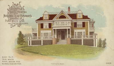 Large Detached Home, Advert for House Painting by American School