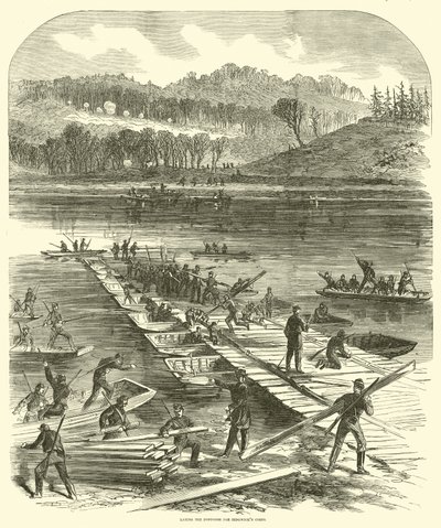 Laying the Pontoons for Sedgwick
