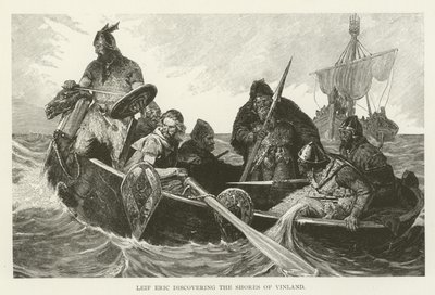 Leif Eric discovering the Shores of Vinland by American School