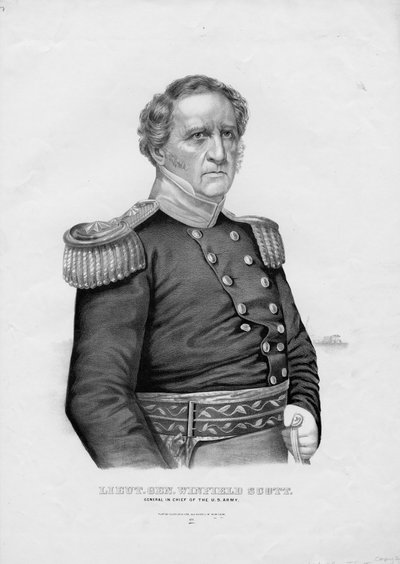 Lieut. Gen. Winfield Scott, General in chief of the U.S. Army, pub. by Currier & Ives, c.1860 by American School