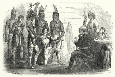 Lieutenant Boyd before Colonel Butler, an Incident of Savage Forbearance and Civilized Vindictiveness by American School