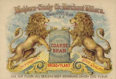 Lions Advertising Coarse Bran by American School