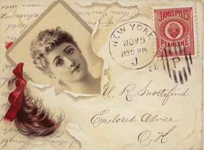 Lock of Hair and Photo in the Mail by American School