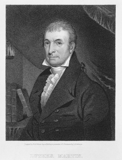 Luther Martin, engraved by William A. Wilmer by American School