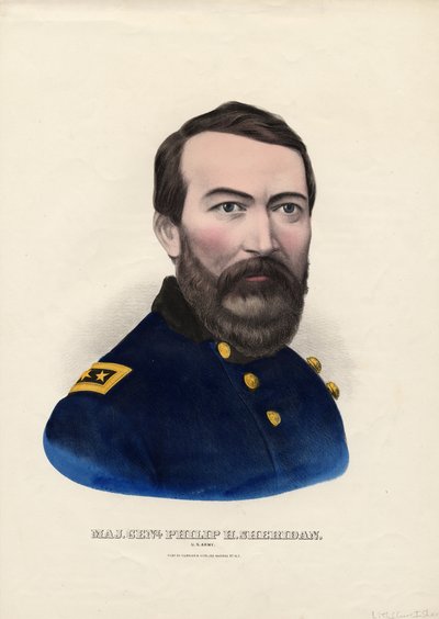 Maj. Genl. Philip H. Sheridan, U.S. Army, pub. by Currier & Ives, c.1862-65 by American School