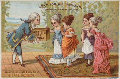 Man Delivering Soap to Ladies by American School
