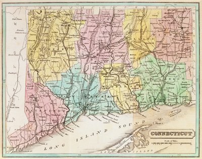 Map of Connecticut, from 