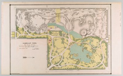Map of Humboldt Park Depicting Park Improvements, Chicago, Illinois by American School