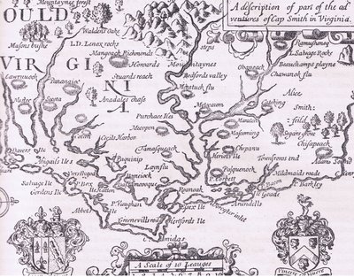 Map of Virginia, illustration from Cassell
