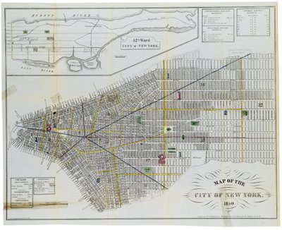 Map of the City of New York by American School