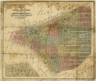 Map of the City of New York by American School