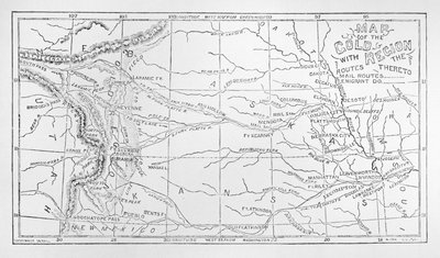 Map of the Gold Region, Published in The Weekly by American School