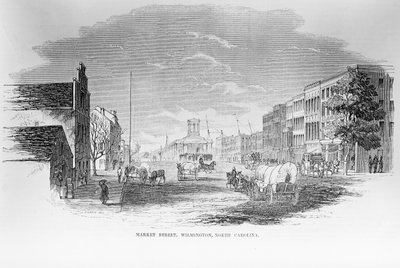 Market Street, Wilmington, North Carolina, 24th February, 1855 by American School
