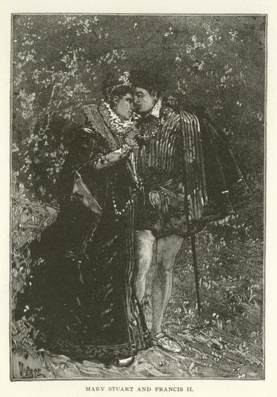 Mary Stuart and Francis II by American School