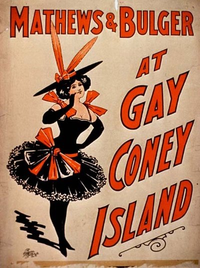 Mathews and Bulger at Gay Coney Island by American School