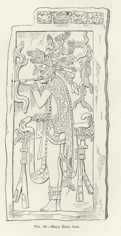 Maya Rain God by American School
