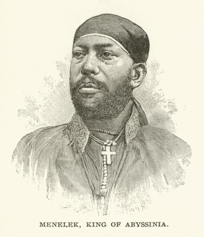 Menelek, King of Abyssinia by American School