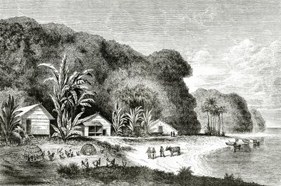 Mouth of the Saigon River, Illustration from a Visit to Saigon by Walter Rose, Published in Appletons Journal, May 4, 1872 by American School