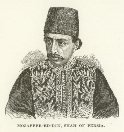 Mozaffer-ed-Din, Shah of Persia by American School