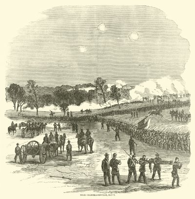 Near Chancellorsville, 1 May by American School