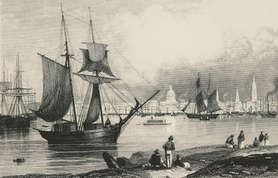 New Orleans in Louisiana, engraving, United States of America by American School