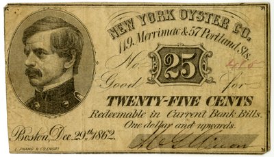 New York Oyster Co., 119 Merrimac & 57 Portland St., 1862 by American School