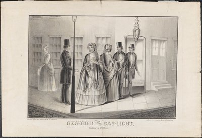 New York by Gas Light, Hooking a Victim, c.1850 by American School