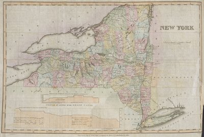 New York, Done by the State of New York to Accompany the Memoir of Cadwallader Colden by American School