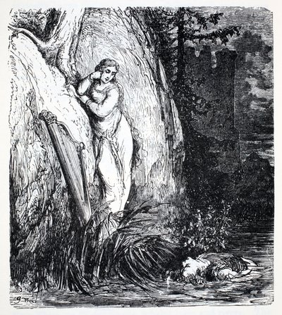 Nixes, from The World Guide to Gnomes, Fairies, Elves and Other Little People by Thomas Keightley, Published 1880 by American School