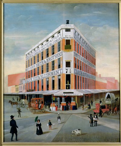 No.7 12 Bowery, NYC, c.1837-39 by American School