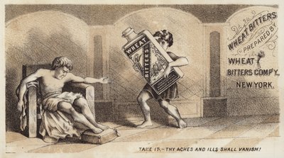 Offering Medication To Sick Man by American School