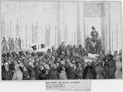 Old Nick in Wall Street by American School