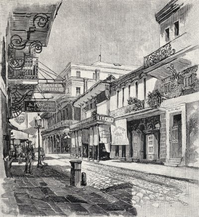 Old St. Louis Hotel, later The State House, New Orleans, from 