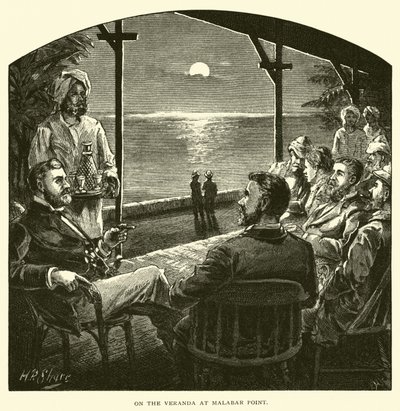 On the veranda at Malabar Point by American School
