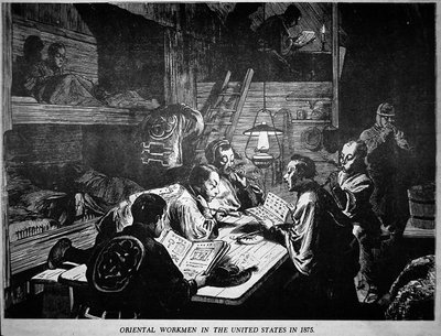 Oriental (Chinese) Workmen in the United States in 1875 by American School