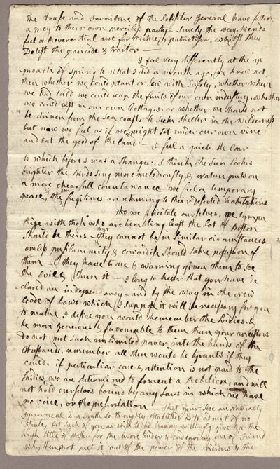 Page 2, Letter from Abigail Adams to John Adams, 31 March - 5 April 1776 by American School
