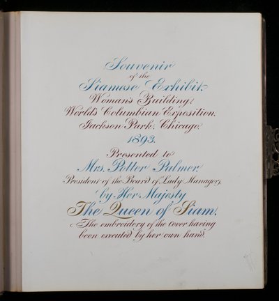 Page in photograph album by American School