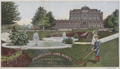 Philadelphia Lawn Mowers at Horticultural Hall by American School