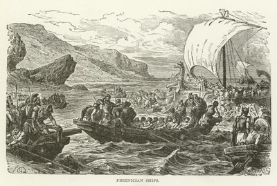 Phoenician Ships by American School