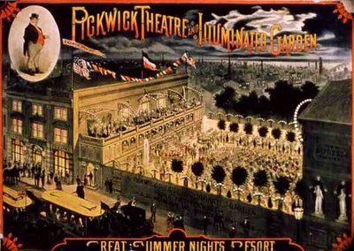 Pickwick Theatre Illuminated Garden by American School
