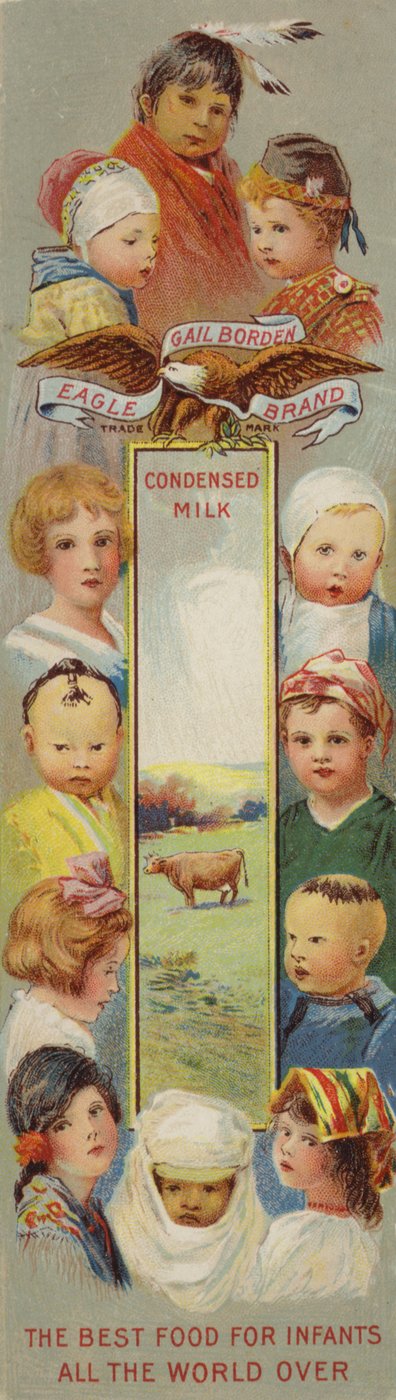 Pictures of Children, Advertising Condensed Milk by American School